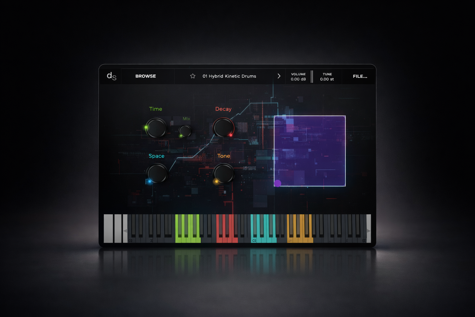 Nebula Drums interface view 2