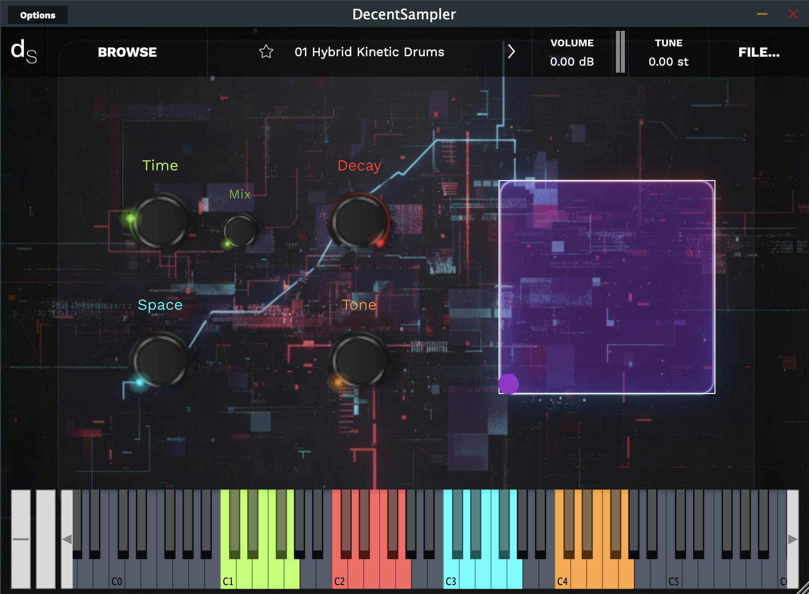 Nebula Drums interface view 3